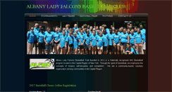 Desktop Screenshot of albanyladyfalcons.com