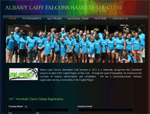 Tablet Screenshot of albanyladyfalcons.com